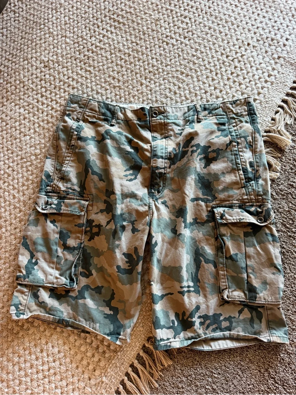 Men's Levi’s Camo Cargo Shorts - Green Camo 40